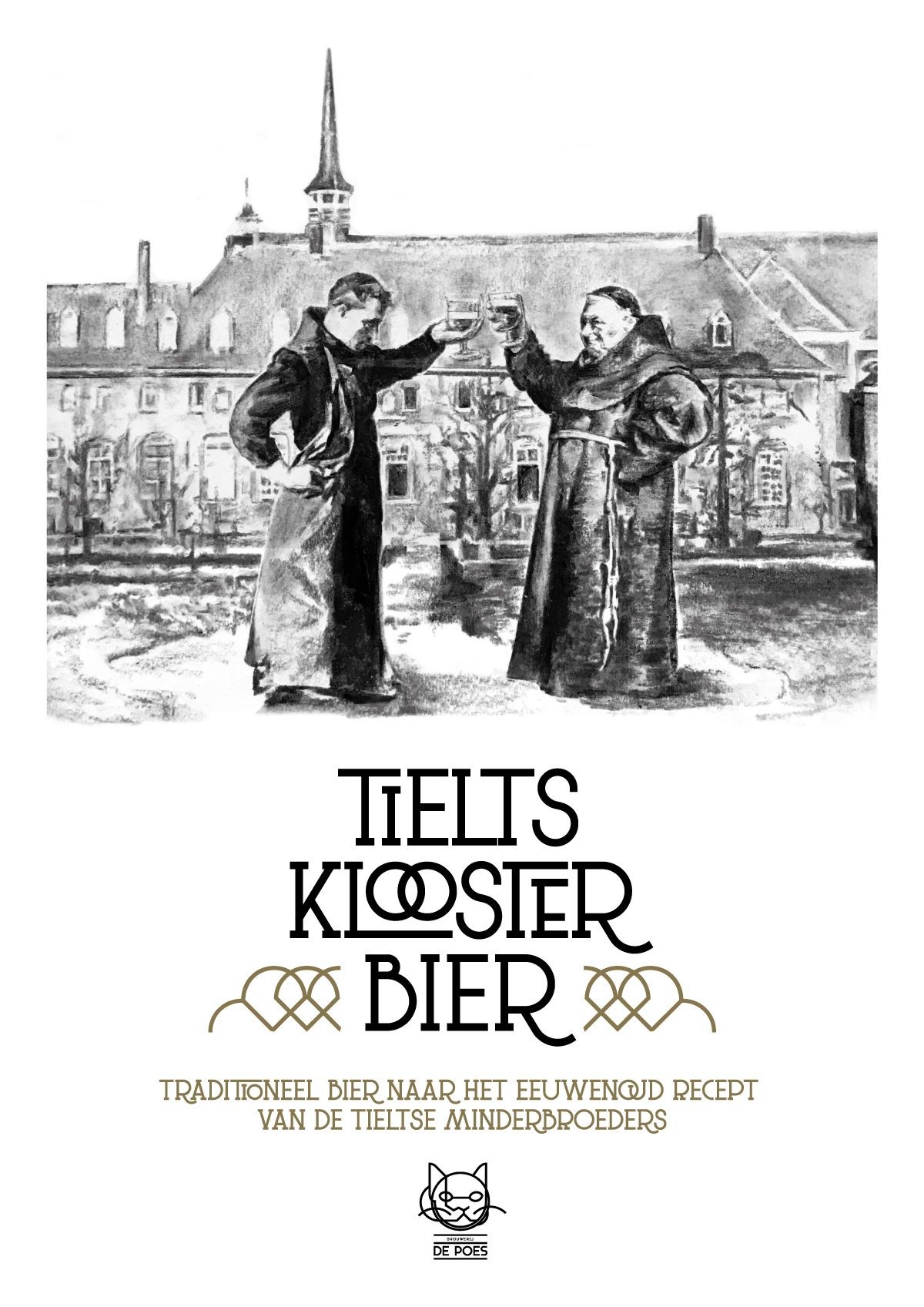 Emaillebord - Tielts Kloosterbier - Luxe editie