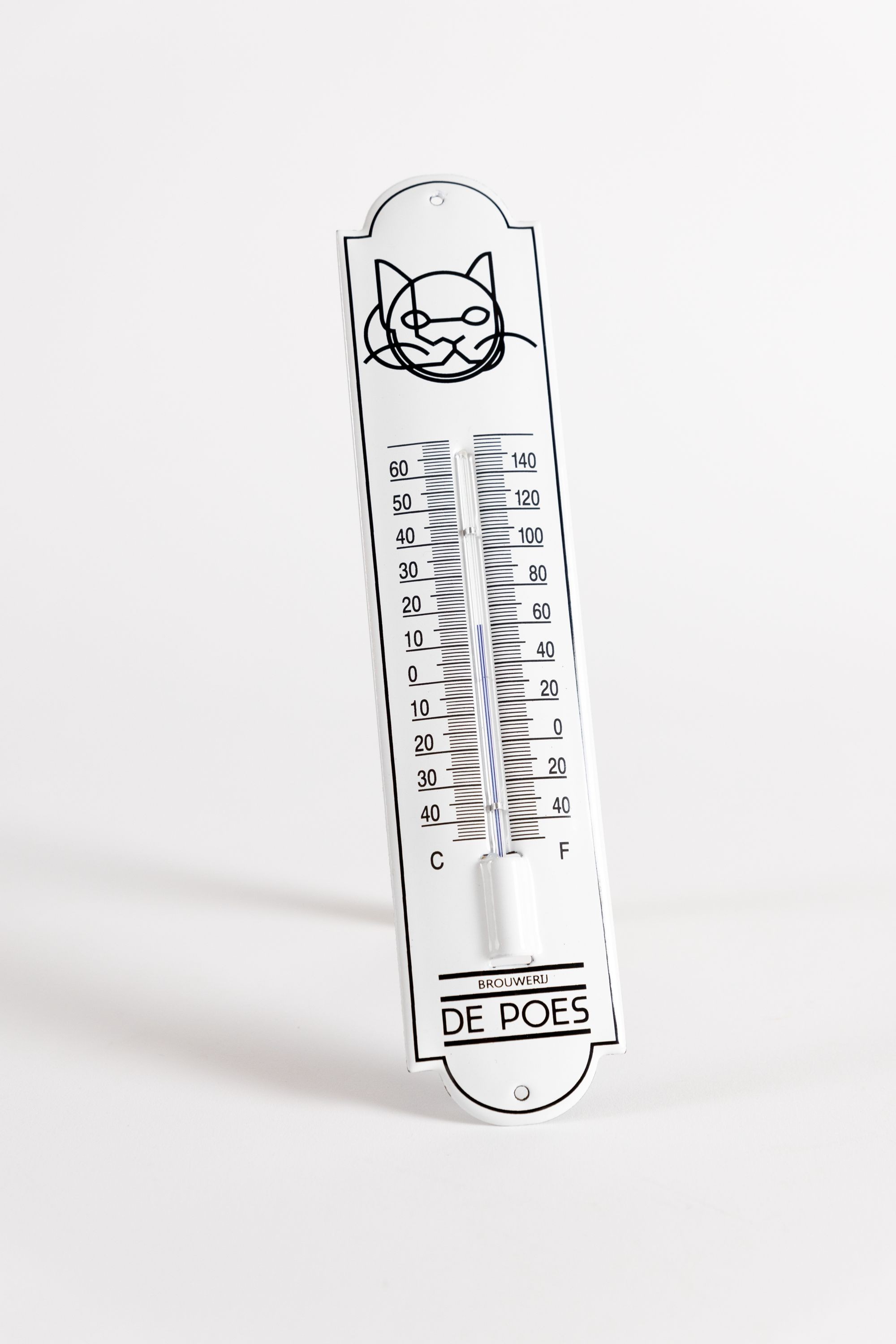 Thermometer De Poes - klein model (Glasemaille)